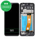 Wyświetlacz do Samsung A14 A145R, Ekran dotykowy z ramką, Czarny, Black, TFT