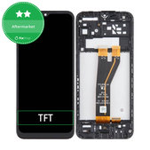 Wyświetlacz do Samsung A14 5G A146B, Ekran dotykowy z ramką, Czarny, Black, TFT