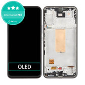 Wyświetlacz OLED do Samsung A54 5G A546B, Ekran dotykowy z ramką, Czarny, Black