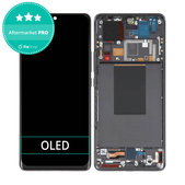 Wyświetlacz OLED do Xiaomi 12 Pro 2201122C, 2201122G, Ekran dotykowy z ramką, Czarny, Black