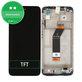 Wyświetlacz do Xiaomi Redmi 10 (2022), Ekran dotykowy z ramką, Czarny, Black, TFT