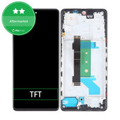 Wyświetlacz do Xiaomi Redmi Note 12 Pro+ 5G, Ekran dotykowy z ramką, Midnight Black, TFT