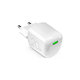Podróżny adapter ładujący USB-C MiniPro, GaN 20W, Superszybkie ładowanie, Biały, White, PURO