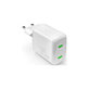 Ladowarka MiniPro 2x USB-C, GaN, 35W, Biały, White, PURO