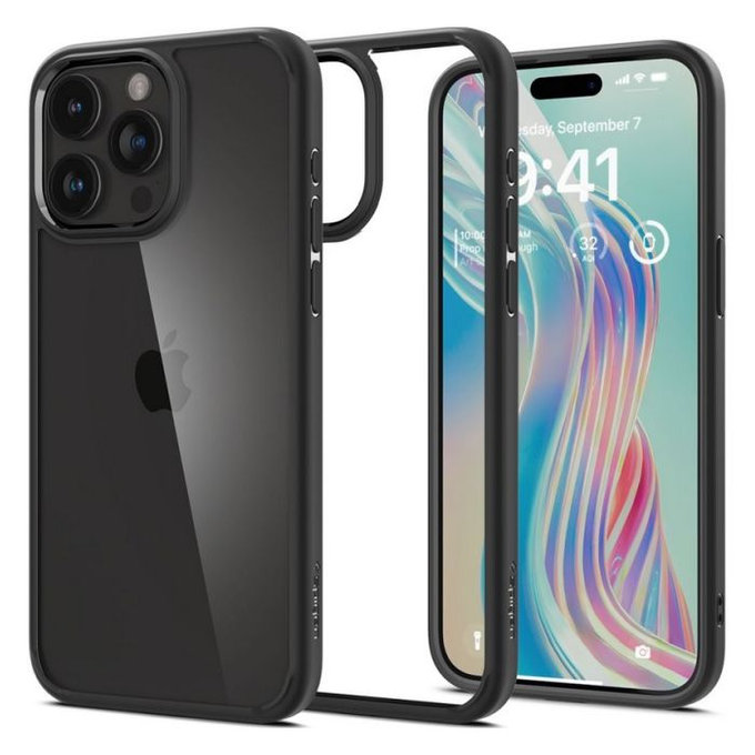 Etui do iPhone 15 Pro Max, Ultra Hybrid, Matte Black, Spigen