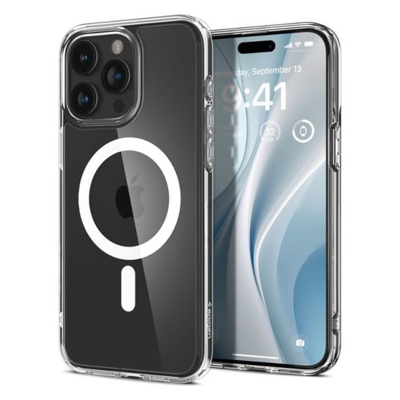 Etui z MagSafe do iPhone 15 Pro Max, Ultra Hybrid, Biały, White, Spigen