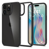 Etui do iPhone 15 Pro, Ultra Hybrid, Matte Black, Spigen