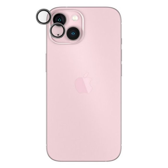 Ochraniacz soczewki tylnego aparatu do iPhone 15, 15 Plus, Hoops, Przezroczysty, Transparent, PanzerGlass
