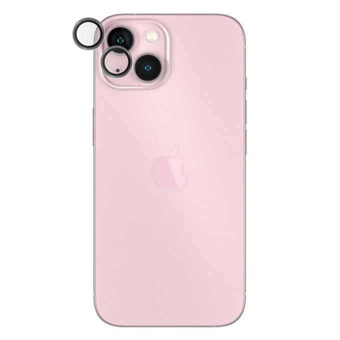 Ochraniacz soczewki tylnego aparatu do iPhone 15, 15 Plus, Hoops, Przezroczysty, Transparent, PanzerGlass