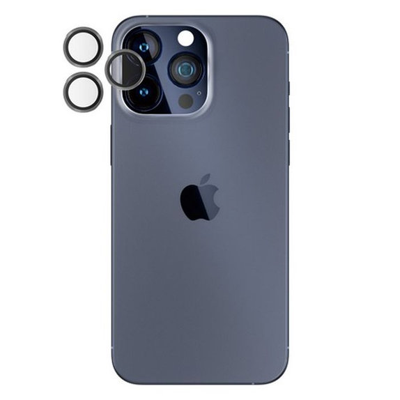 Ochraniacz soczewki tylnego aparatu do iPhone 15 Pro, 15 Pro Max, Hoops, Przezroczysty, Transparent, PanzerGlass