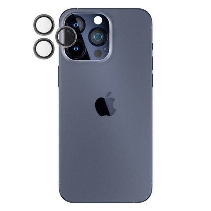 Ochraniacz soczewki tylnego aparatu do iPhone 15 Pro, 15 Pro Max, Hoops, Przezroczysty, Transparent, PanzerGlass