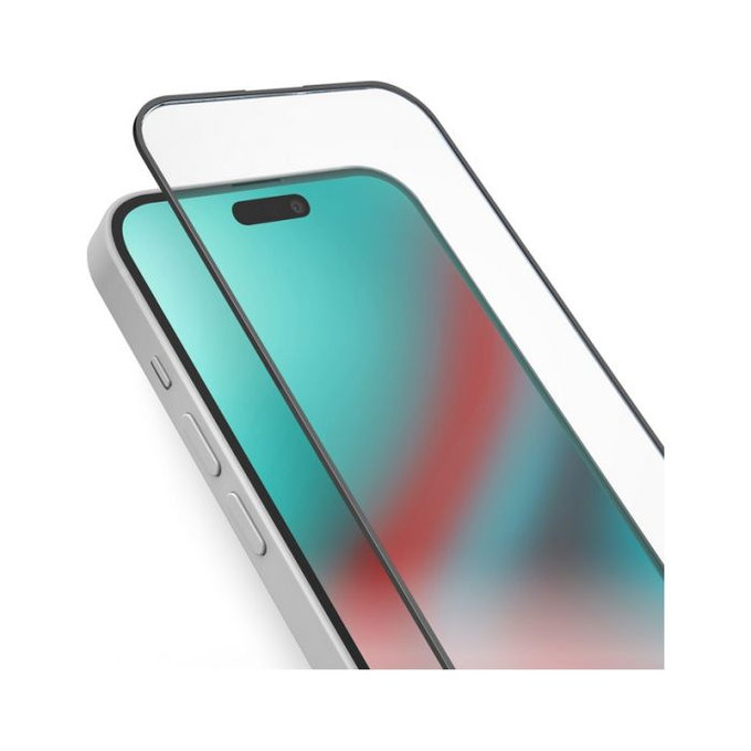 Szkło hartowane do iPhone 15 Plus, Full Cover, Czarny, Black, SBS