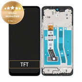 Wyświetlacz do Motorola Moto G54 XT2343, Ekran dotykowy z ramką, 5D68C23304, Czarny, Black, Genuine Service Pack