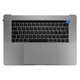 Górna ramka klawiatury z klawiaturą UK, mikrofonem, trackpadem i głośnikami do MacBook Pro 15" A1707 (Late 2016 - Mid 2017), Space Gray