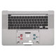 Górna ramka klawiatury z klawiaturą UK do MacBook Pro 16" A2141 (2019), Space Gray
