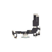 Złącze ładowania z taśmą flex do iPhone 15, Zielony, Green