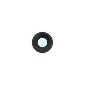 Szklo obiektywu tylnej kamery z oslona, ramka do iPhone 15, 15 Plus, Czarny, Black