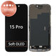 Wyświetlacz dla iPhone 15 Pro, Ekran dotykowy z ramką, Refurbished