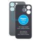 Tylne szklo obudowy z wieksza dziura na aparat do iPhone 15 Pro, Black Titanium