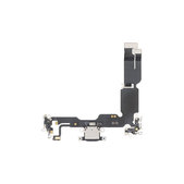 Złącze ładowania z taśmą flex do iPhone 15 Plus, Czarny, Black