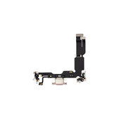 Złącze ładowania z taśmą flex do iPhone 15 Plus, Rózowy, Pink
