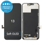 Wyświetlacz Soft OLED dla iPhone 13, Ekran dotykowy z ramką, FixPremium