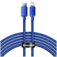Kabel Lightning / USB-C (2m), niebieski, blue, Baseus