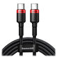 Kabel USB-C / USB-C (2m), czarny, black, Baseus