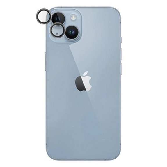 Ochraniacz soczewki tylnego aparatu Hoops do iPhone 14, 14 Plus, czarny, black, PanzerGlass