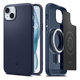 Etui z MagSafe do iPhone 15, Mag Armor, Navy Blue, Spigen