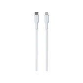 Kabel USB-C / MFI Lightning, 12W, Soft, 1,5 m, Biały, White, PURO