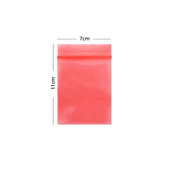 Antystatyczna torebka strunowa ESD, Czerwony, Red, 7x11 cm, 100szt