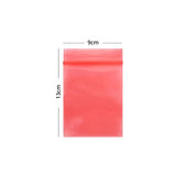 Antystatyczna torebka strunowa ESD, Czerwony, Red, 9x13 cm, 100szt