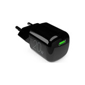 Ladowarka MiniPro USB-C, GaN, 20W, czarny, black, PURO