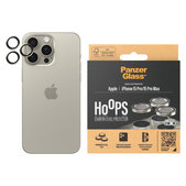 Osłona obiektywu aparatu Hoops do iPhone 15 Pro/15 Pro Max, Natural Metal, PanzerGlass