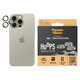 Osłona obiektywu aparatu Hoops do iPhone 15 Pro/15 Pro Max, Natural Metal, PanzerGlass