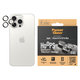 Osłona obiektywu aparatu Hoops do iPhone 15 Pro/15 Pro Max, White Titanium, PanzerGlass