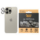 Osłona obiektywu aparatu Hoops do iPhone 15 Pro/15 Pro Max, Natural Titanium, PanzerGlass
