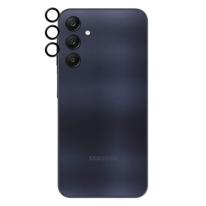 Ochraniacz soczewki tylnego aparatu Hoops do Samsung A25, czarny, black, PanzerGlass