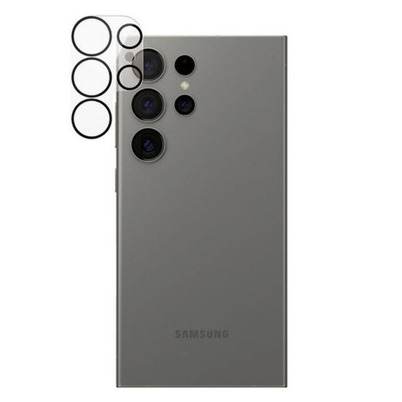 Ochraniacz soczewki tylnego aparatu PicturePerfect do Samsung S24 Ultra, czarny, black, PanzerGlass
