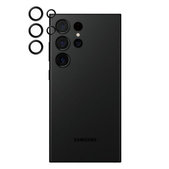 Ochraniacz soczewki tylnego aparatu Hoops do Samsung S24 Ultra, czarny, black, PanzerGlass
