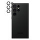 Ochraniacz soczewki tylnego aparatu Hoops do Samsung S24 Ultra, czarny, black, PanzerGlass