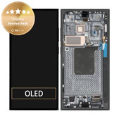 Wyświetlacz do Samsung S24 Ultra, Ekran dotykowy z ramką, GH82-33396B, S928B, Titanium Black, Genuine Service Pack