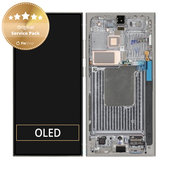 Wyświetlacz do Samsung S24 Ultra, Ekran dotykowy z ramką, GH82-33396A, S928B, Titanium Gray, Genuine Service Pack