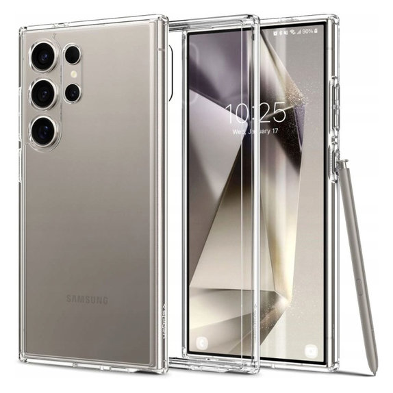 Etui do Samsung S24 Ultra, Ultra Hybrid, Przezroczysty, Transparent, Spigen