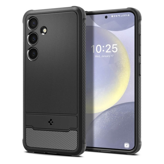 Etui do Samsung S24 Ultra, Rugged Armor, Matte Black, Spigen