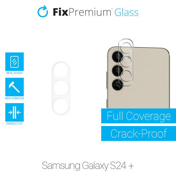 Ochraniacz soczewki tylnego aparatu do Samsung S24+, FixPremium