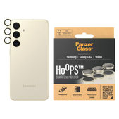 Osłona obiektywu aparatu Hoops do Samsung Galaxy S24+, Żółte, PanzerGlass