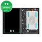 Wyswietlacz do Lenovo TAB 2 A10-70, Ekran dotykowy z ramką, Czarny, Black, TFT