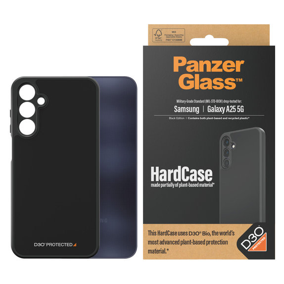 Etui HardCase D3O do Samsung Galaxy A25 5G, Czarne, PanzerGlass